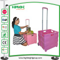 Foldable Pack and Roll Shopping Cart Trolley